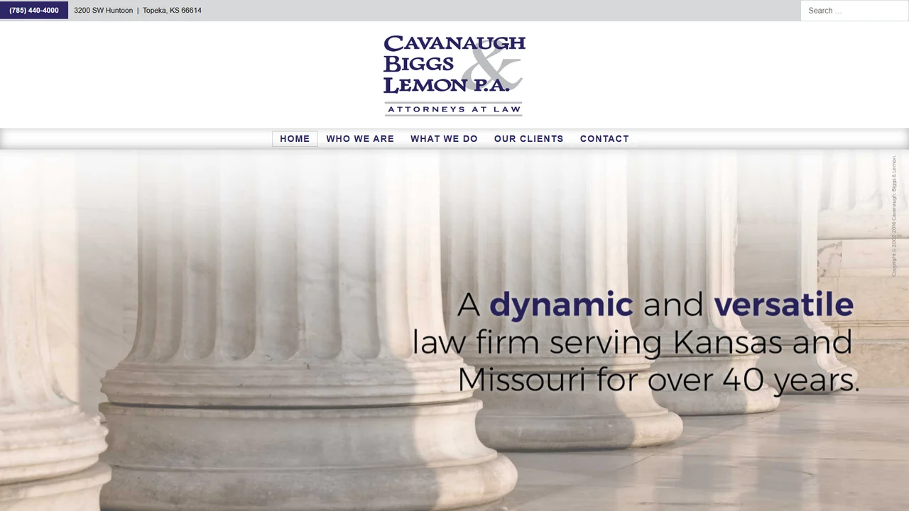 Cavanaugh, Biggs & Lemon P.A. - Topeka, KS office in Topeka, Kansas