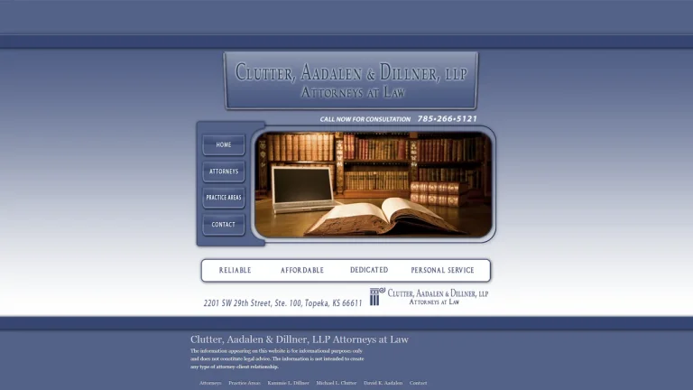 Clutter and Aadalen, LLP - Topeka, KS - Attorney in Topeka