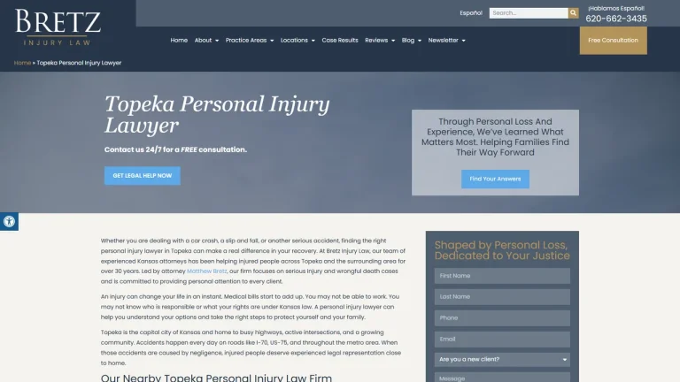 Bretz Injury Law - Topeka, KS - Attorney in Topeka