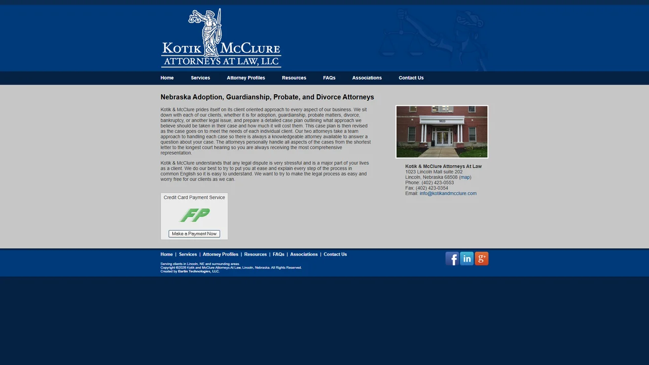 Kotik & McClure Attorneys at Law LLC - Lincoln, NE office in Lincoln, Nebraska