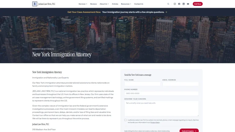 JEELANI LAW FIRM, PLC - NYC, New York - Attorney in New York City