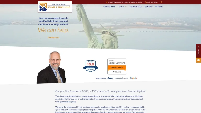 Law Offices of Stuart J. Reich, PLLC - NYC, New York - Attorney in New York City