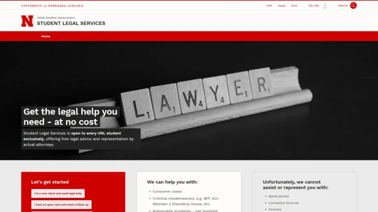 Student Legal Services - Lincoln, NE - Attorney in Lincoln