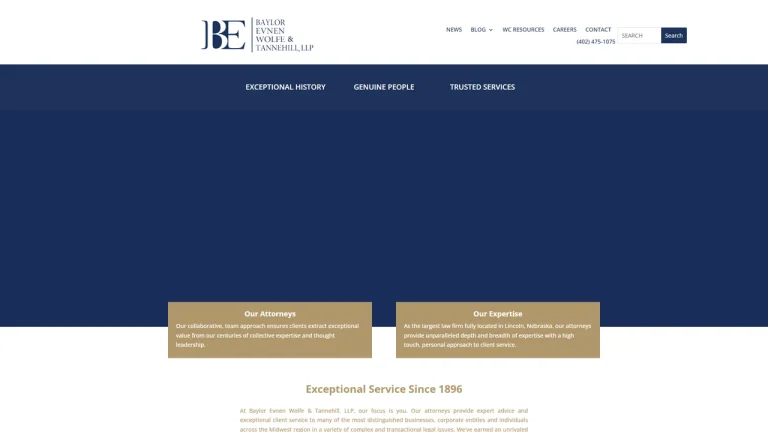 Baylor Evnen Wolfe & Tannehill, LLP - Lincoln, NE - Attorney in Lincoln