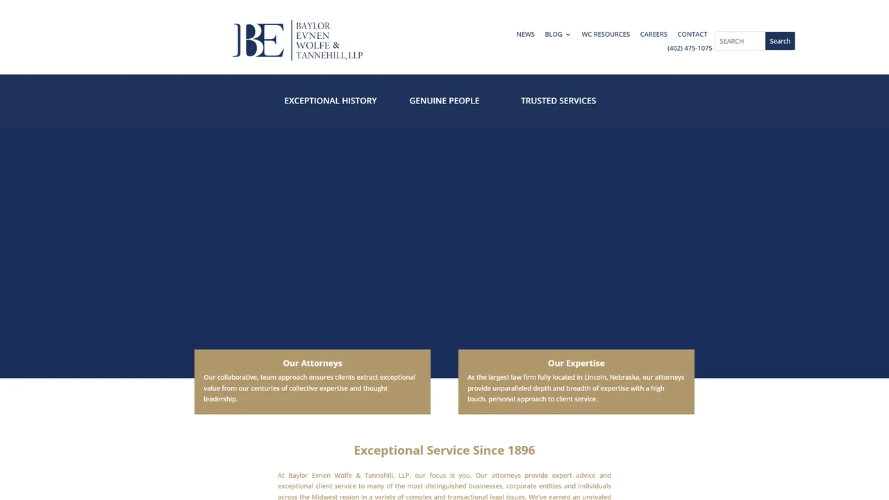 Baylor Evnen Wolfe & Tannehill, LLP - Lincoln, NE office in Lincoln, Nebraska