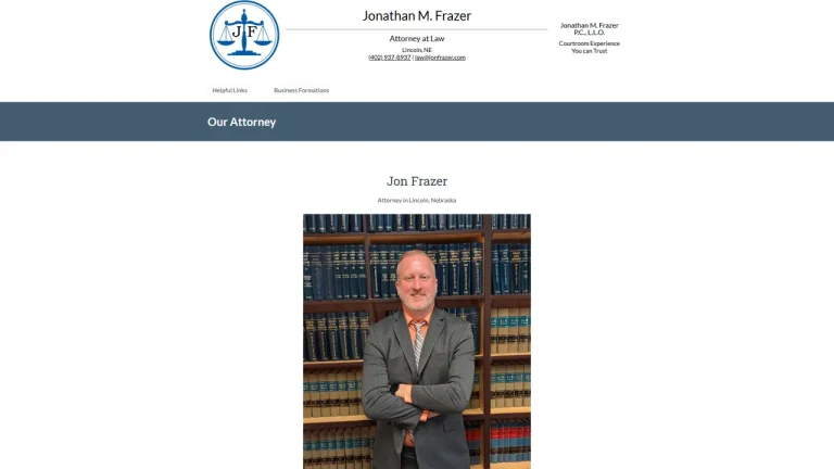 Jonathan M. Frazer, P.C., L.L.O. - Lincoln, NE - Attorney in Lincoln