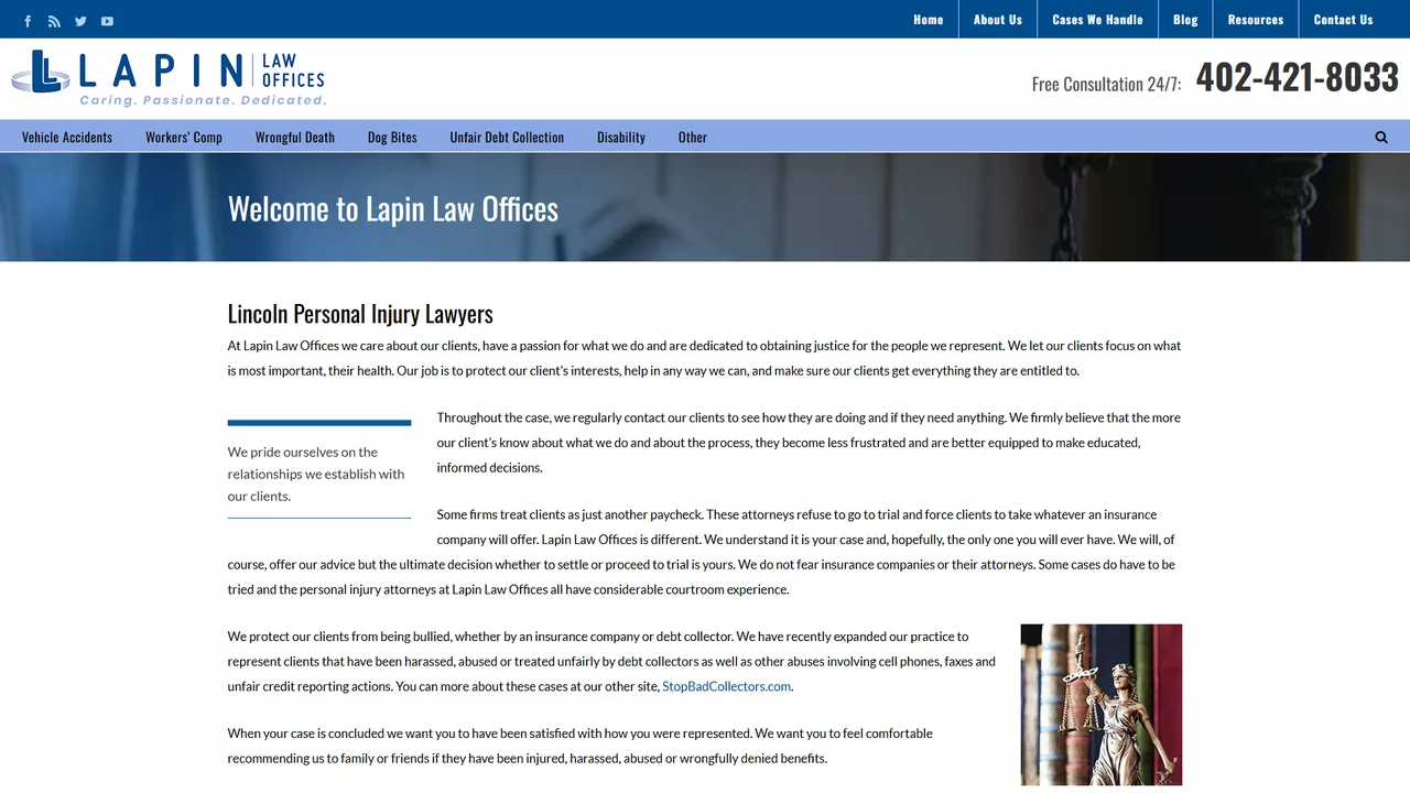 Lapin Law Offices, Lincoln, NE office in Lincoln, Nebraska