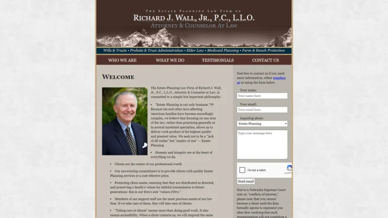 Richard J. Wall, Jr., P.C., L.L.O. - Lincoln, NE - Attorney in Lincoln