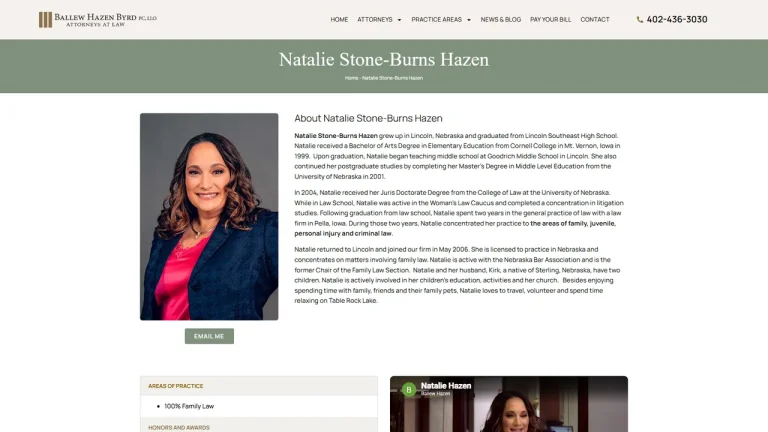 Natalie S. Hazen - Lincoln, NE - Attorney in Lincoln
