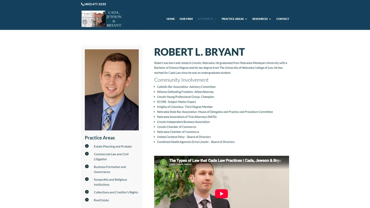 Robert L. Bryant - Attorney - Lincoln, NE office in Lincoln, Nebraska