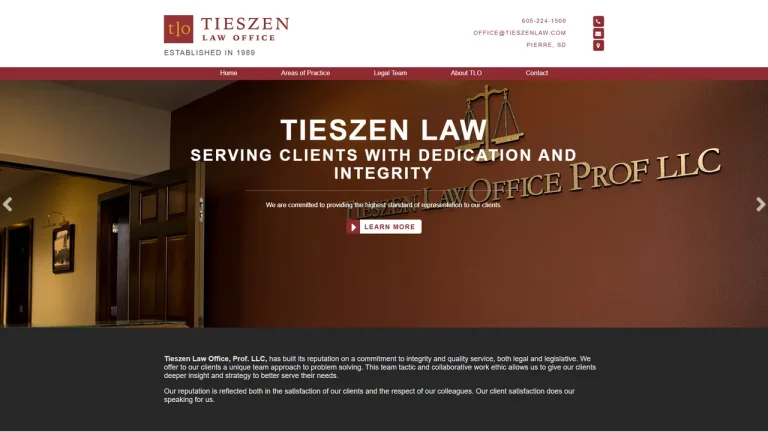 Tieszen Law Office, Prof. LLC - Pierre, SD - Attorney in Pierre