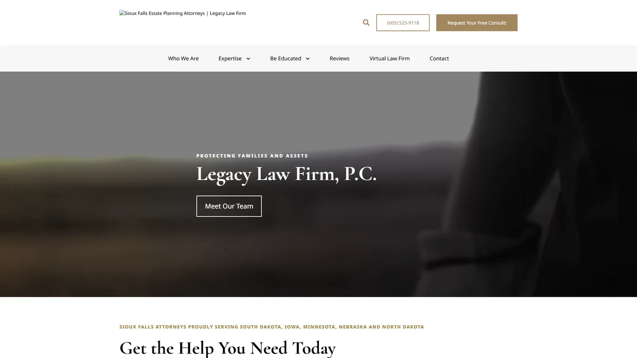 Legacy Law Firm, P.C. Sioux Falls, SD office in Sioux Falls, South Dakota