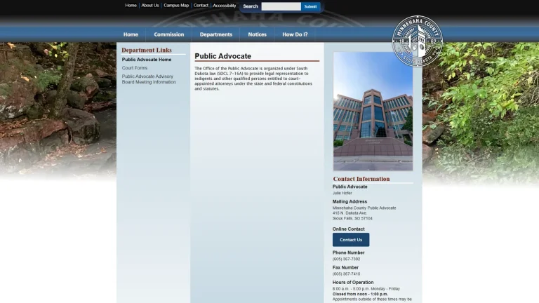 Minnehaha County Public Advocate - Sioux Falls, SD - Attorney in Sioux Falls