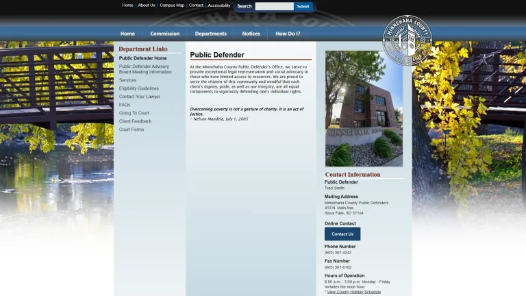 Minnehaha County Public Defender - Sioux Falls, SD - Attorney in Sioux Falls