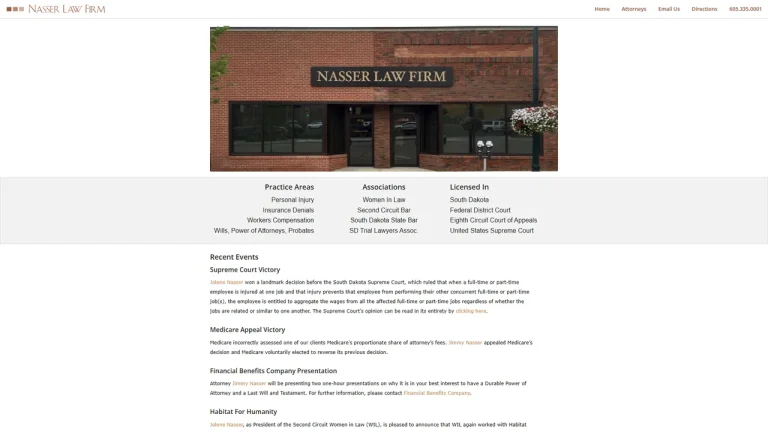 Nasser Law Firm, P.C. Sioux Falls, SD - Attorney in Sioux Falls