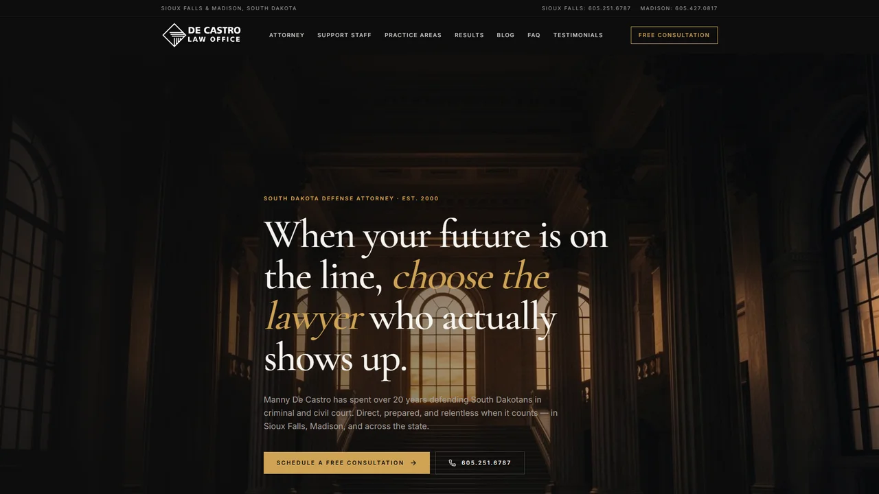 De Castro Law Office - Sioux Falls, SD office in Sioux Falls, South Dakota
