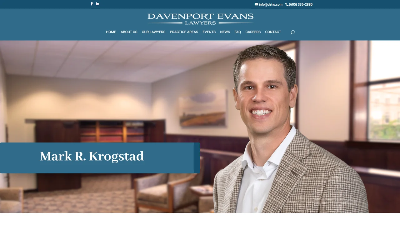 Mark R. Krogstad (Davenport Evans) - Sioux Falls, SD office in Sioux Falls, South Dakota