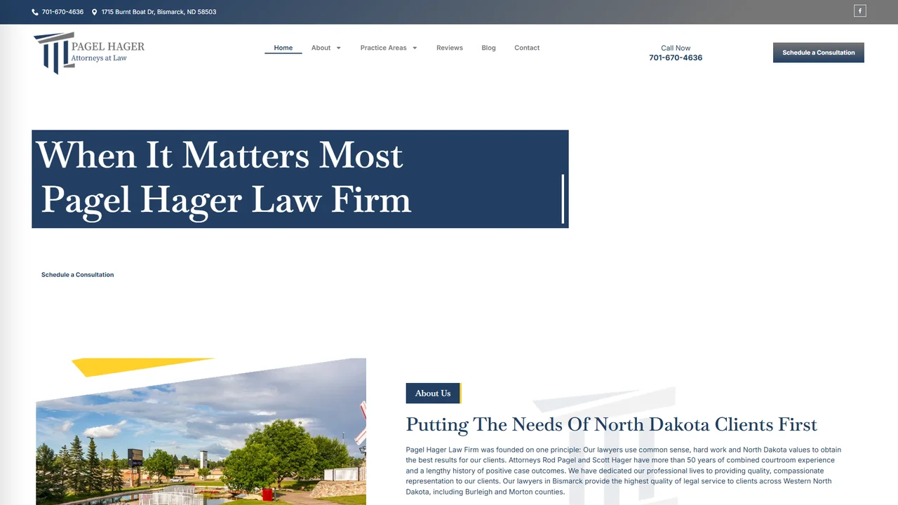Pagel Hager Law Firm - Bismarck, ND office in Bismarck, North Dakota