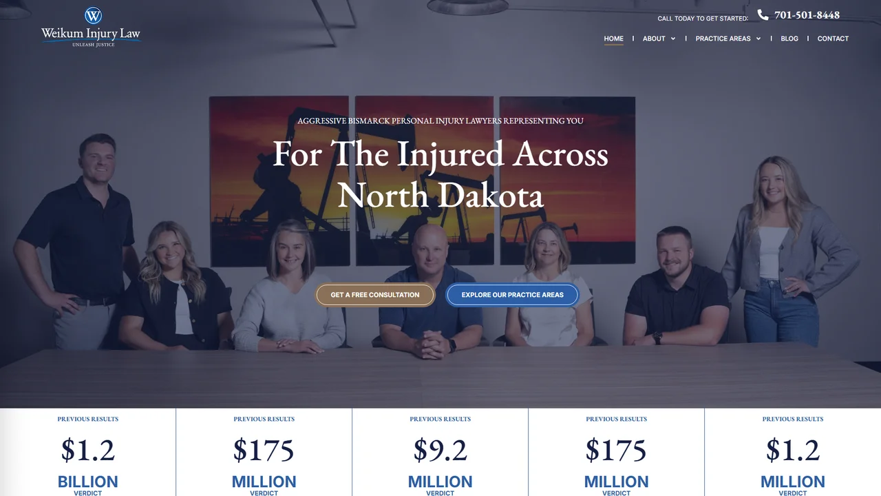 Weikum Injury Law, Bismarck, ND office in Bismarck, North Dakota