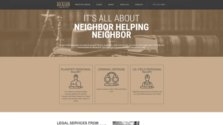 Dickson Law Office - Bismarck, ND - Attorney in Bismarck