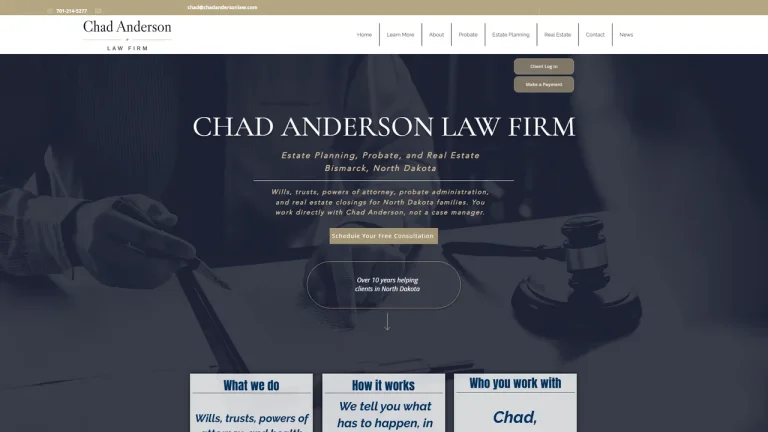 Chad Anderson Law Firm - Bismarck, ND - Attorney in Bismarck