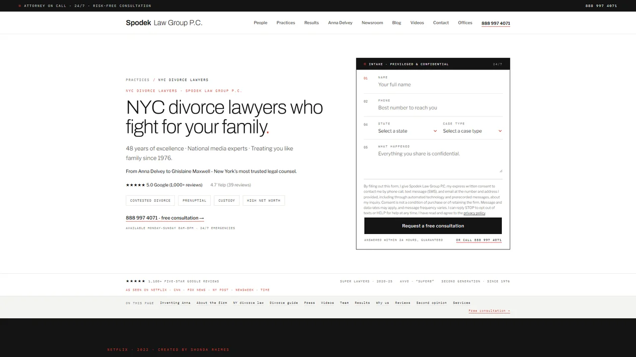 Spodek Law Group, NYC Divorce Division - NYC, New York office in New York City, New York