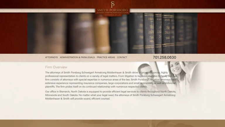 Smith Porsborg Schweigert Armstrong Moldenhauer and Smith - Bismarck, ND - Attorney in Bismarck