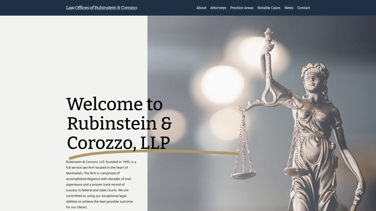 Rubinstein & Corozzo LLP - NYC, New York office in New York City, New York
