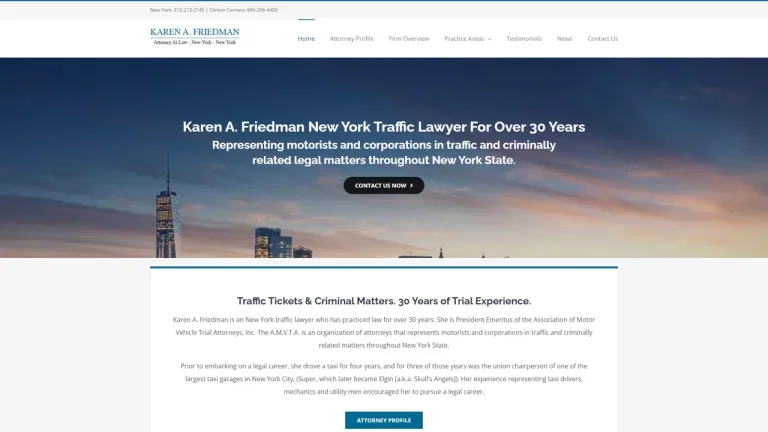 Karen A. Friedman, New York Traffic Lawyer - NYC, New York - Attorney in New York City