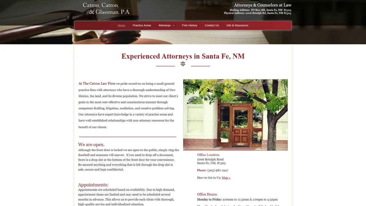 Catron, Catron & Glassman PA, Santa Fe, NM office in Santa Fe, New Mexico