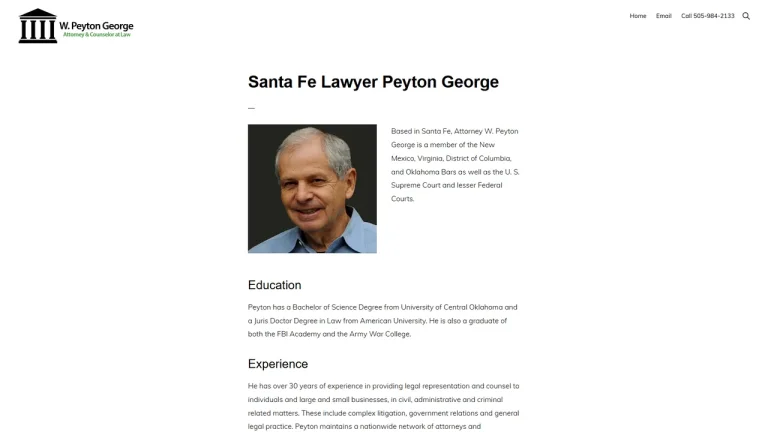 Santa Fe Lawyer Peyton George - Santa Fe, NM - Attorney in Santa Fe