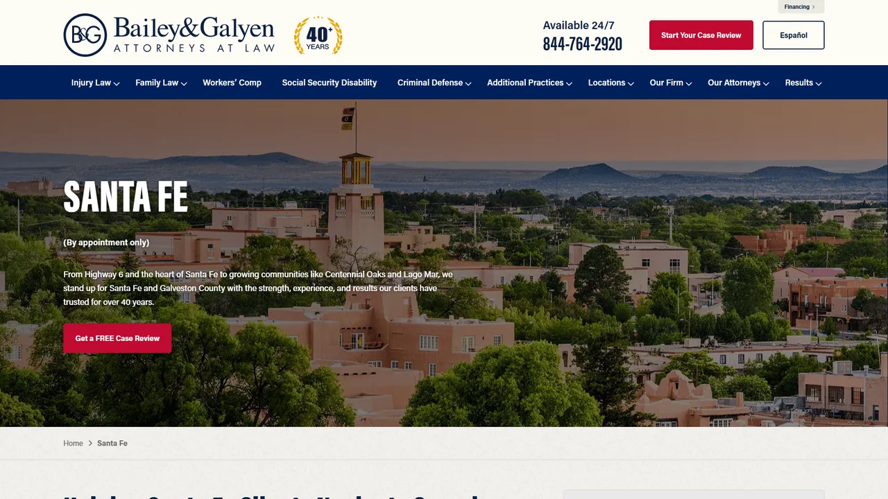 Bailey and Galyen Attorneys at Law Santa Fe, NM office in Santa Fe, New Mexico