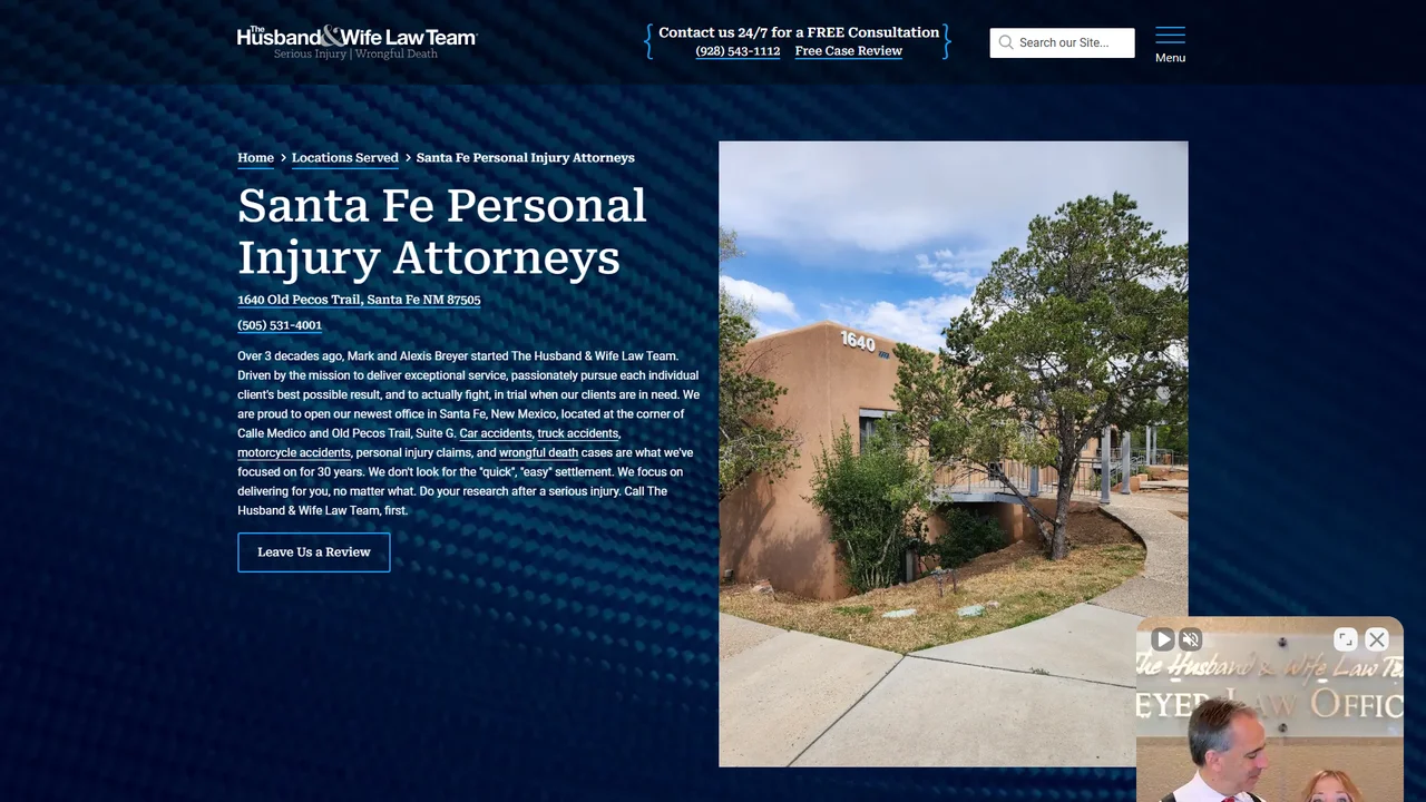 The Husband and Wife Law Team Santa Fe, NM office in Santa Fe, New Mexico