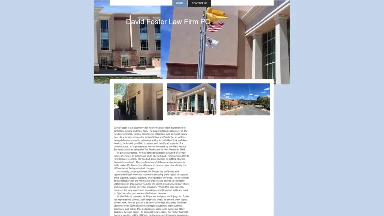 David Foster Law Firm, PC - Santa Fe, NM - Attorney in Santa Fe