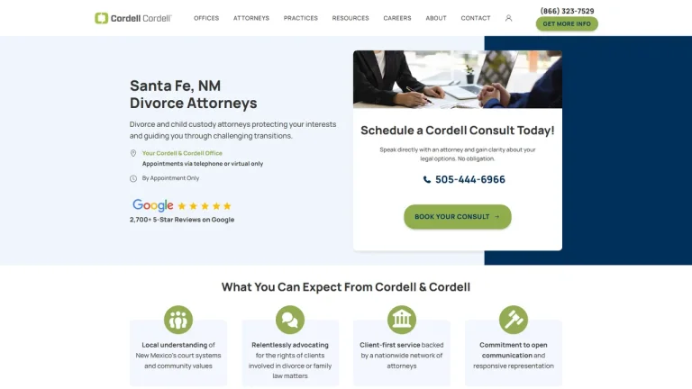 Cordell & Cordell - Divorce Attorney Office - Santa Fe, NM - Attorney in Santa Fe