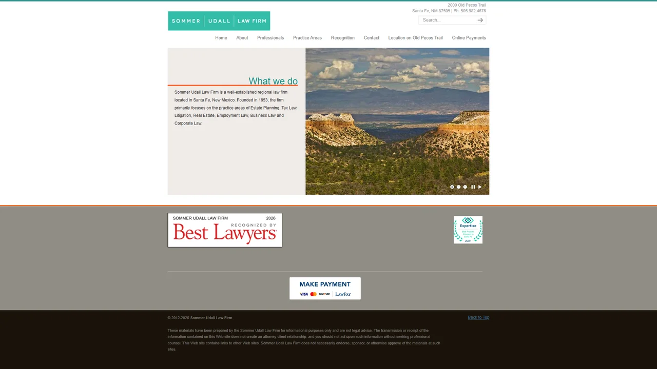 Sommer Udall Law Firm - Santa Fe, NM office in Santa Fe, New Mexico