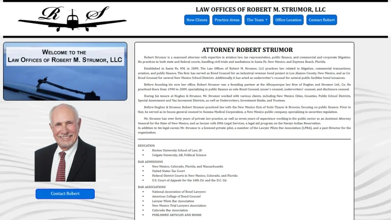 Law Offices of Robert M. Strumor, LLC Santa Fe, NM - Attorney in Santa Fe
