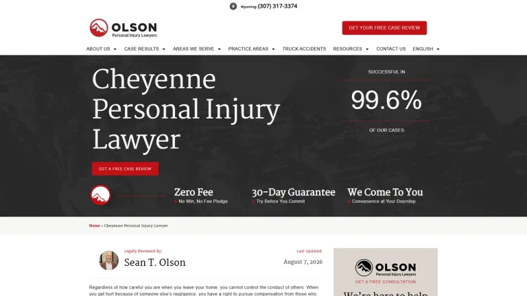 Olson Personal Injury Lawyers - Cheyenne, WY - Attorney in Cheyenne