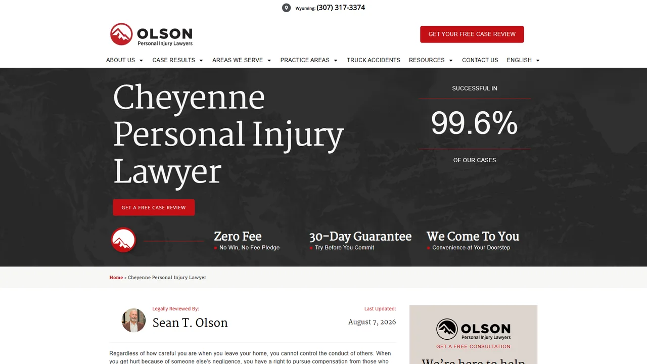 Olson Personal Injury Lawyers - Cheyenne, WY office in Cheyenne, Wyoming