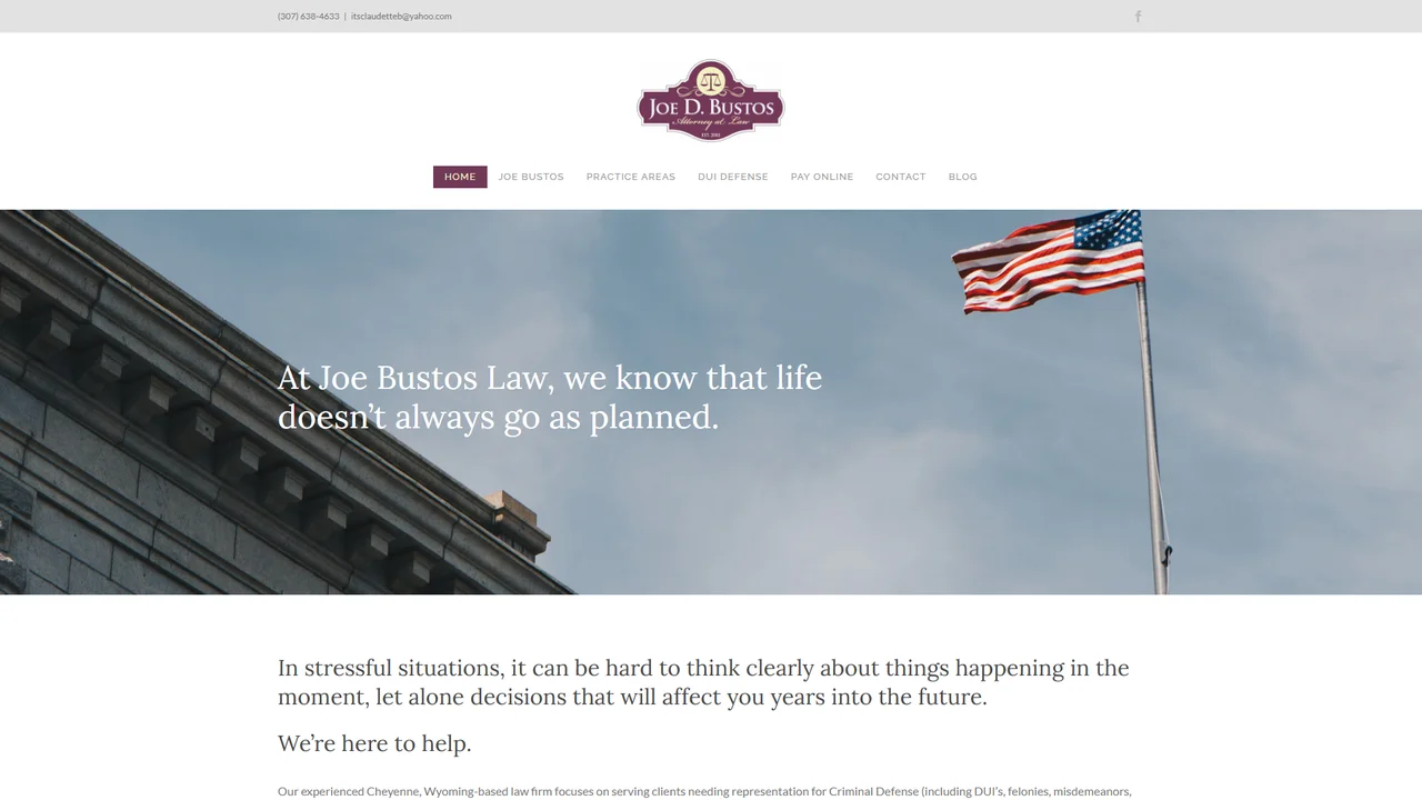 Joe D Bustos Law Firm PC - Cheyenne, WY office in Cheyenne, Wyoming