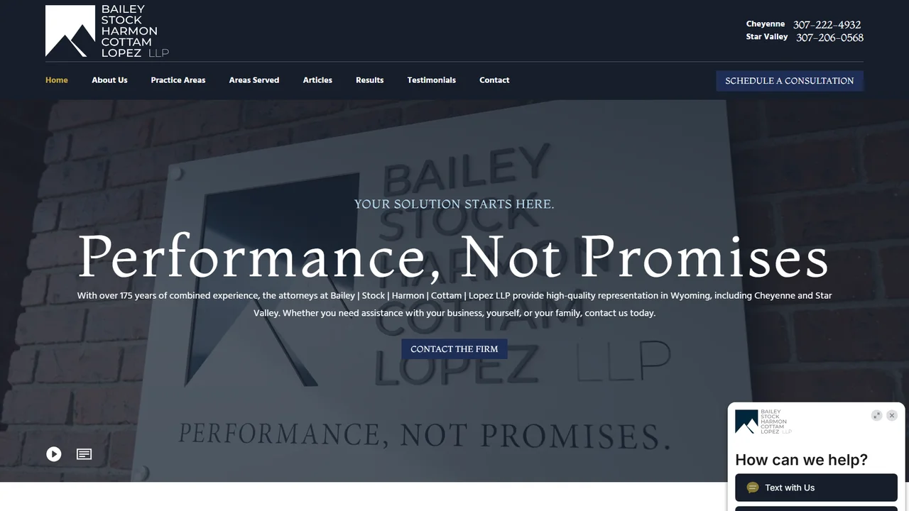 Bailey | Stock | Harmon | Cottam | Lopez LLP - Cheyenne, WY office in Cheyenne, Wyoming