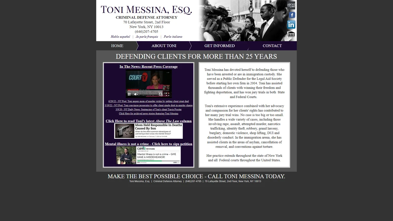 Toni Messina, Esq - NYC, New York office in New York City, New York