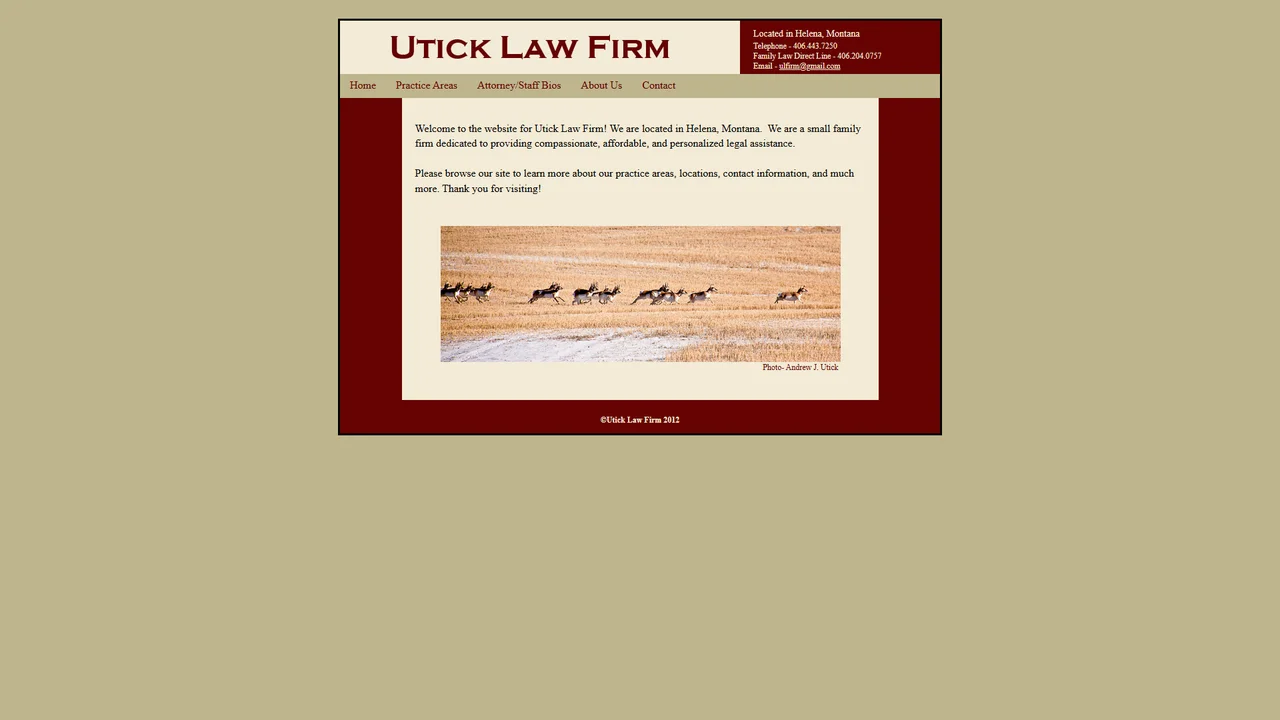 Utick Law Firm - Helena, MT office in Helena, Montana