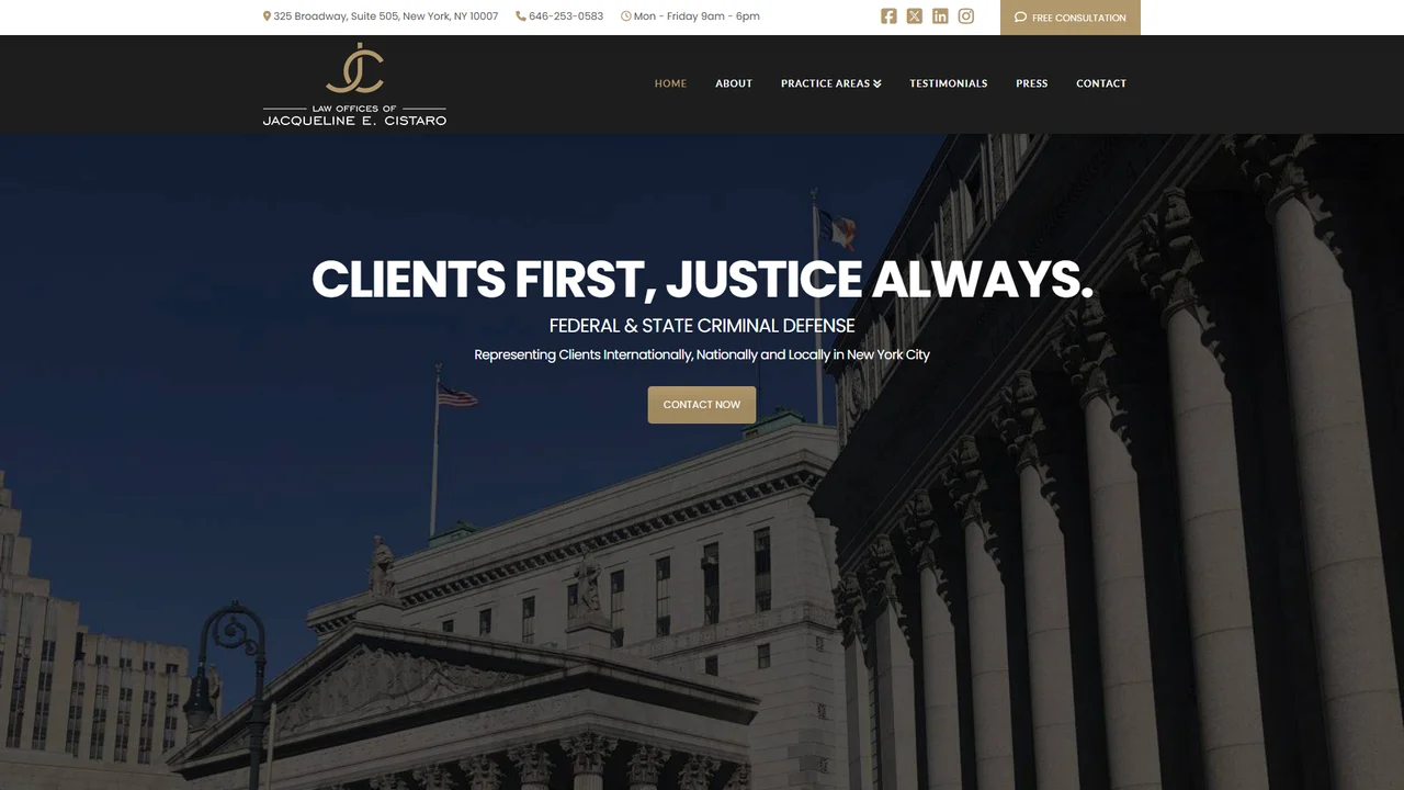 Law Offices of Jacqueline E. Cistaro - NYC, New York office in New York City, New York