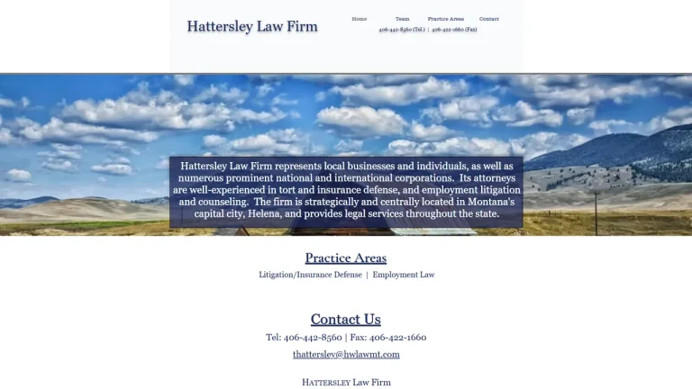 Hattersley Morine, PLLP - Helena, MT - Attorney in Helena