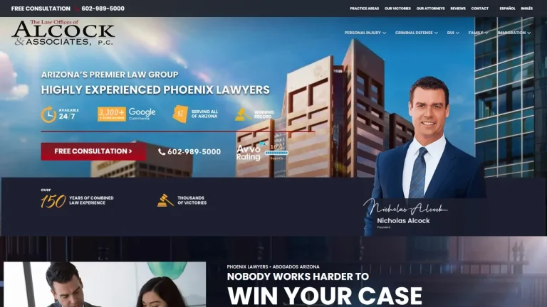 The Law Offices Of Alcock & Associates P.C. - Phoenix, AZ - Attorney in Phoenix