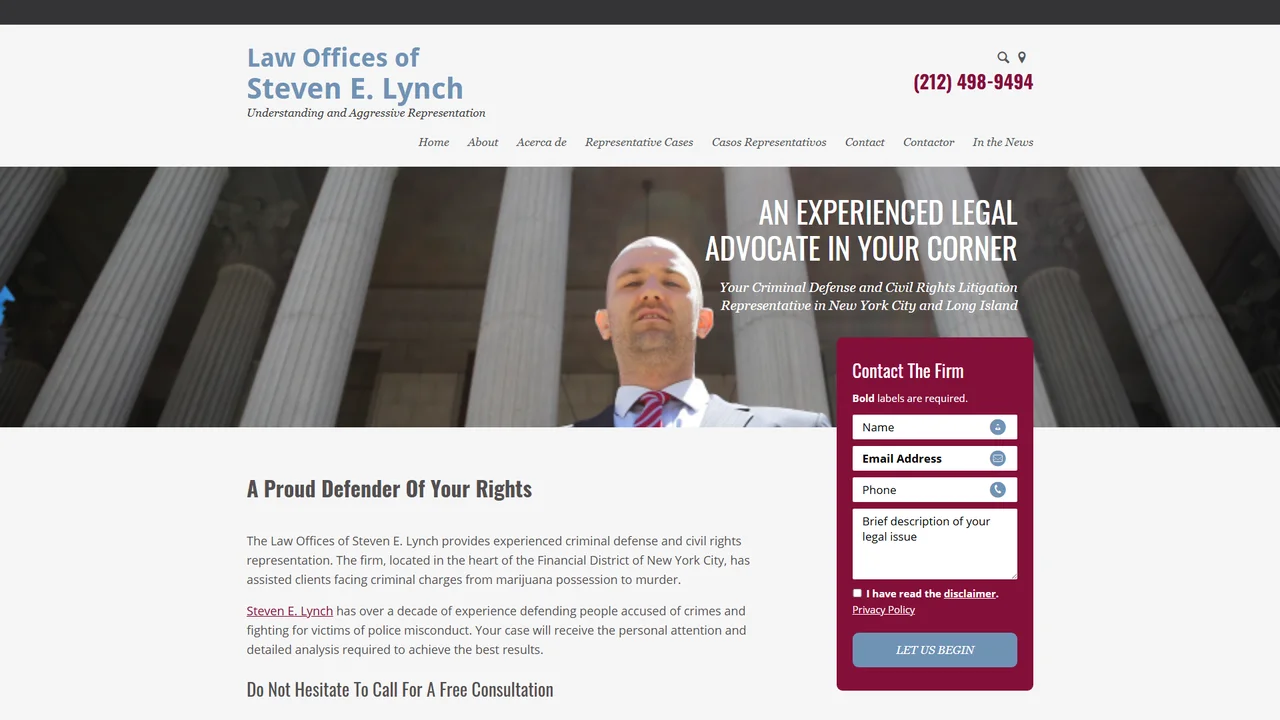 The Law Offices of Steven E. Lynch - NYC, New York office in New York City, New York
