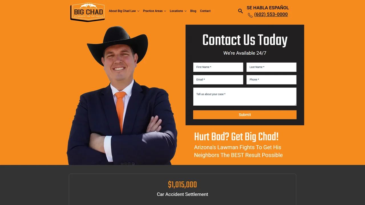 Big Chad Law Injury and Accident Lawyers - Phoenix, AZ office in Phoenix, Arizona