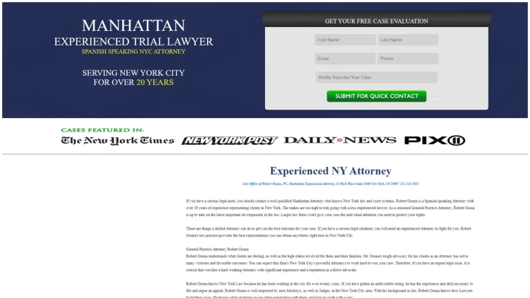 Law Office of Robert Osuna, PC - NYC, New York - Attorney in New York City