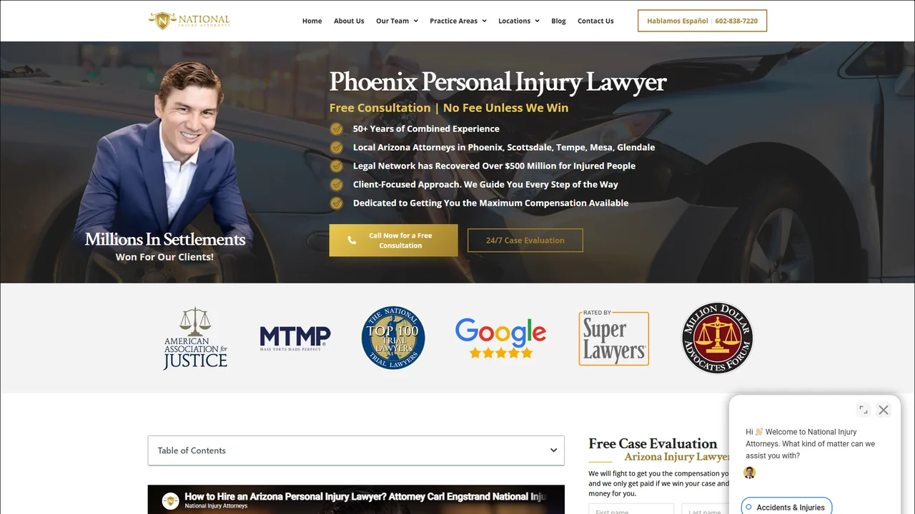 National Injury Attorneys, LLC - Phoenix, AZ office in Phoenix, Arizona